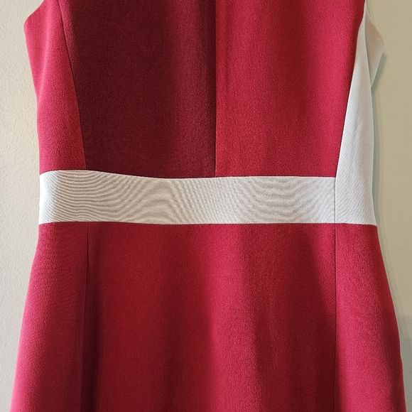Judith & Charles Sleeveless Midi Women's Colorblock Two Tone Red Dress Size 0. - Picture 9 of 16